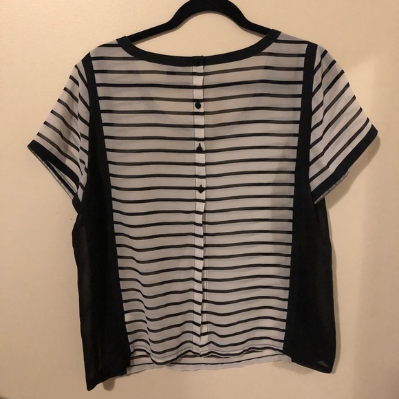 American Eagle Outfitters Dressy Striped Tee - Picture 2 of 7